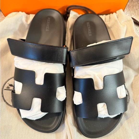 NWT - Authentic- Never Worn- Hermes Chypre Women sandal, noir; Size: … - Picture 6 of 14